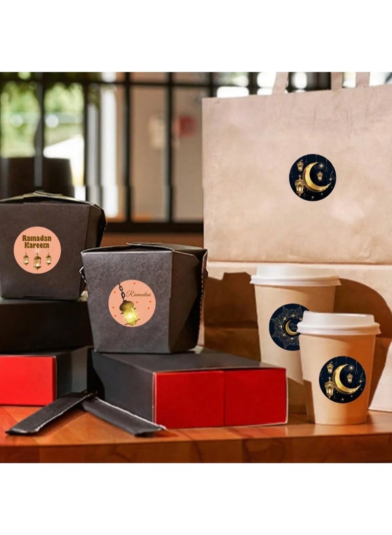 ملصقات تزيين الحلويات لرمضان والعيد مذهب 500 ستيكر - Image 3